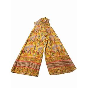 Dress Forum Yellow Floral Wide-Leg Jumpsuit